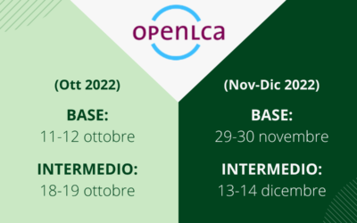 Corsi online Uso di openLCA – autunno 2022